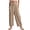 B-Khaki, variant on SOMER Womens Wid e Leg Pants Flowy Casual Drawstring Waist Wide Leg Loose Linen Palazzo Harem Pants with Pocket 2026 Black