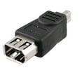thumbnail image 1 of Unique Bargains Firewire IEEE 1394 6P Female to 4P Male Adapter Convertor Black, 1 of 1