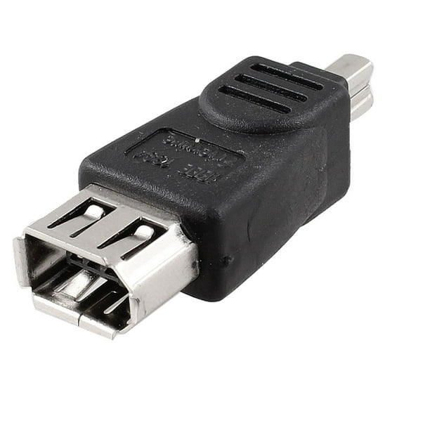 Unique Bargains Firewire IEEE 1394 6 Pin Female to 4 Pin Male F/M Jack