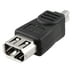 Firewire IEEE 1394 6P Femelle à 4P Adaptateur Mâle Convertisseur Noir – image 1 sur 1
