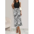 thumbnail image 5 of PRETTYGARDEN Women's Summer High Waist Graphic Print A Line Pleated Long Skirts for Women Trendy Plisse Midi Skirt, 5 of 5