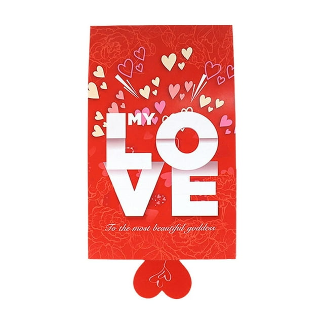 Red Envelope for Valentine's Day 2026 Pull-Out Design with 10 Card Slots Holds Up to 1000 Yuan