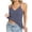 Blue, variant on YODETEY Women’s Tank Tops,Womens Sleeveless Ribbed Knit V-Neck Halter Camisole Tank Top,Khaki,Size M