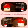 thumbnail image 6 of Lzyawe Mushroom Night Light, Cute Hug Mushroom Lamp, Led Squishy Soft Silicone Night Lamp, Dimmable Rechargeable Portable Touch Nightlight for Kids Baby Sleep, Nursery Room Desk Cute Decor Gifts-0106, 6 of 7