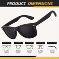 thumbnail image 4 of 2pcs Polarized Glasses For Men And Women, Semi-Rimless Frame Driving Glasses, 4 of 5