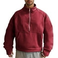 thumbnail image 1 of pstuiky camisas de manga larga para hombre, Sudadera deportiva de cuello redondo y manga larga con capucha lisa para hombre top de hombre xl, 1 of 7