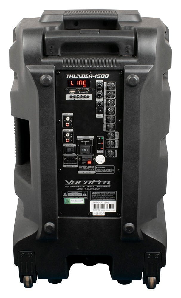 VocoPro Karaoke Club in A Box, Black, KARATHUNDER1500P