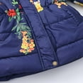 thumbnail image 6 of XXWXYD Kids Boys Girls Floral Print Winter Coat, Cotton Parka Hooded Snowsuit Jacket, Warm F𝗎r-Lined Windproof Puffer Outerwear, Thicken Down Insulated Waterproof, 6 of 8
