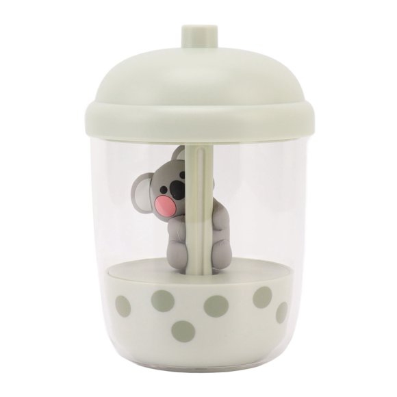 Animal Humidifier Milk Tea Cup Household Desktop Usb Large Fog Volume Portable Koala Usb Humidifier with Small Humidifying for Animal Elephant Whole House Humidifiers