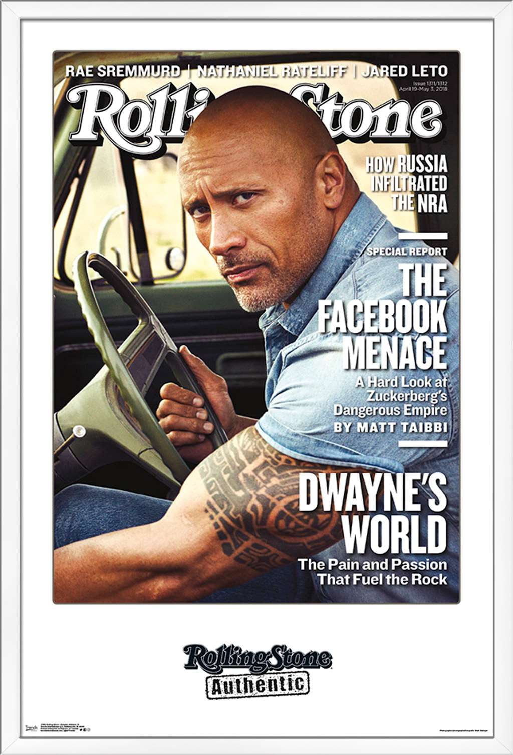 Rolling Stone Magazine Dwayne Johnson 18 Poster