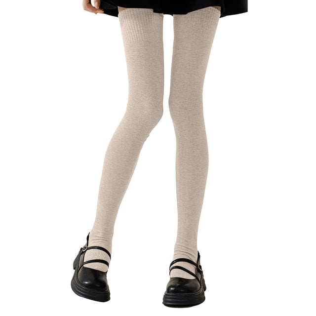 Ladies' Solid Color Compression Stockings Thigh Highs Over The Knee Socks For Women Autumn Winter Comfort