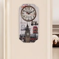 thumbnail image 2 of Bar Decoration Clock, Decorative Wall Clock, Rectangular European Retro Wall Clock, Durable For Office Home, 2 of 8