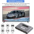 thumbnail image 3 of KSRplayer HDMI Switch 3 in 1 Out 4K@60Hz, HDMI Switcher with Remote Control, 3-Port HDMI Selector for PS5/PS4, Xbox, Roku, Fire TV, Apple TV, Blu-ray Players, Chromecast, 3 of 11