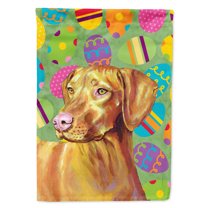 Carolines Treasures LH9415-FLAG-PARENT Vizsla Easter Eggtravaganza Flag  multicolor