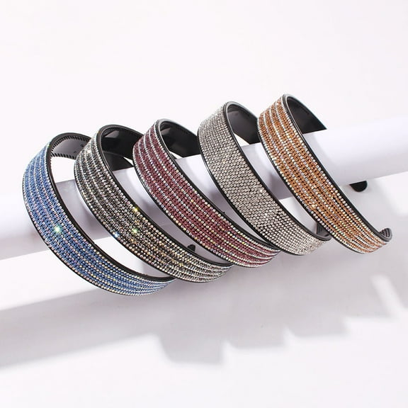 Worgeous 1Pcs Fashion Headbands in White Resin and Rhinestone for Brides Bridesmaids Weddings