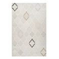 thumbnail image 6 of 8' X 11' Cream and Beige Geometric Distressed Area Rug, 6 of 8