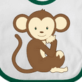thumbnail image 4 of Inktastic Monkey thinking Boys or Girls Baby Bib, 4 of 4