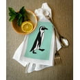 thumbnail image 2 of Penguin, Simple, Teal (100% Cotton Tea Towel, Decorative Hand Towel, Kitchen and Home), 2 of 3