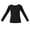 Black, variant on Asxite Girls Solid Tops Cotton Long Sleeve Crew Neck T Shirt Fall Casual Dance School Uniform