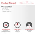 thumbnail image 4 of JDM Sport Universal for Forced Induction Cars 2.75" Inch 45 Degree Elbow Bend Angle Silicone Coupler Hose Tube (Red) - Turbo Intercooler Pipe Piping Intake Upgrade, 4 of 4