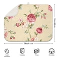 thumbnail image 2 of Microfibre Drying Mat for Kitchen Pioneer Dish Drying Drainer Mat Absorbent Colorful Floral Drying Mat Washing Up for Glass, Plate & Cup 18inch X 24inch, 2 of 5