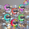 thumbnail image 4 of Lampe de Table LED Intelligente, Réveil Lever de Soleil Intelligent avec Haut-Parleur Bluetooth et 10 Modes, Lampe de Bureau LED avec Chargeur Sans Fil pour Gros Dormeurs, 4 of 7