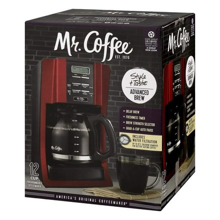 Mr. Coffee Brewing Coffee Maker Style + Taste 12-Cup Advanced Brew Programmable