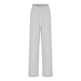 thumbnail image 3 of Gibobby Pantalones deportivos térmicos para mujer Pantalones de pierna ancha de punto sueltos casuales para mujer Pantalones de cintura elástica de talle medio(GY1,G), 3 of 5