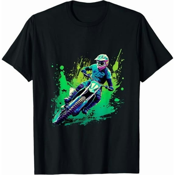 Dirt Bike Motocross Biker Men Women Vintage T-Shirt Dirtbike Rider Shirt Dirt Bike Lover Gift Unisex Pure Cotton Tee