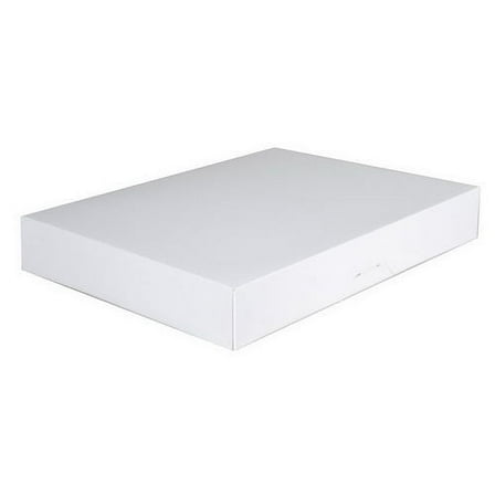 Southern Champion Auto Window 1-Piece Dozen Bakery Donut Box White, 15" Length x 11.5" Width x 2.25" Depth, Solid Bleached Sulfate Paperboard | 100/Case