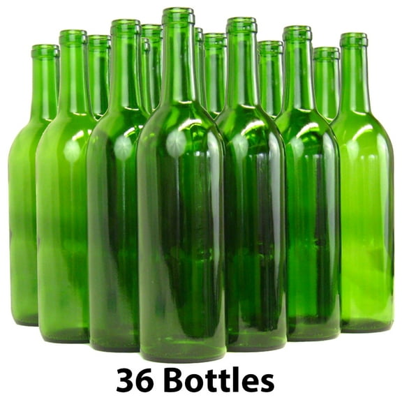 Home Brew Ohio 6 Gallon Bottle Set: Green Claret/Bordeaux (36 Bottles)