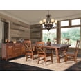 thumbnail image 2 of Sunny Designs Tuscany 106" Farmhouse Wood Extension Table in Medium Brown, 2 of 8