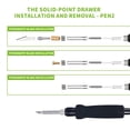 thumbnail image 2 of U.S. Solid Dual Pyrography Pen Wood Burning Kit with 3 Tips, 2-in-1 Solid-Point 200℃~480℃ and Wire-Nib 250℃~750℃, 2 of 5