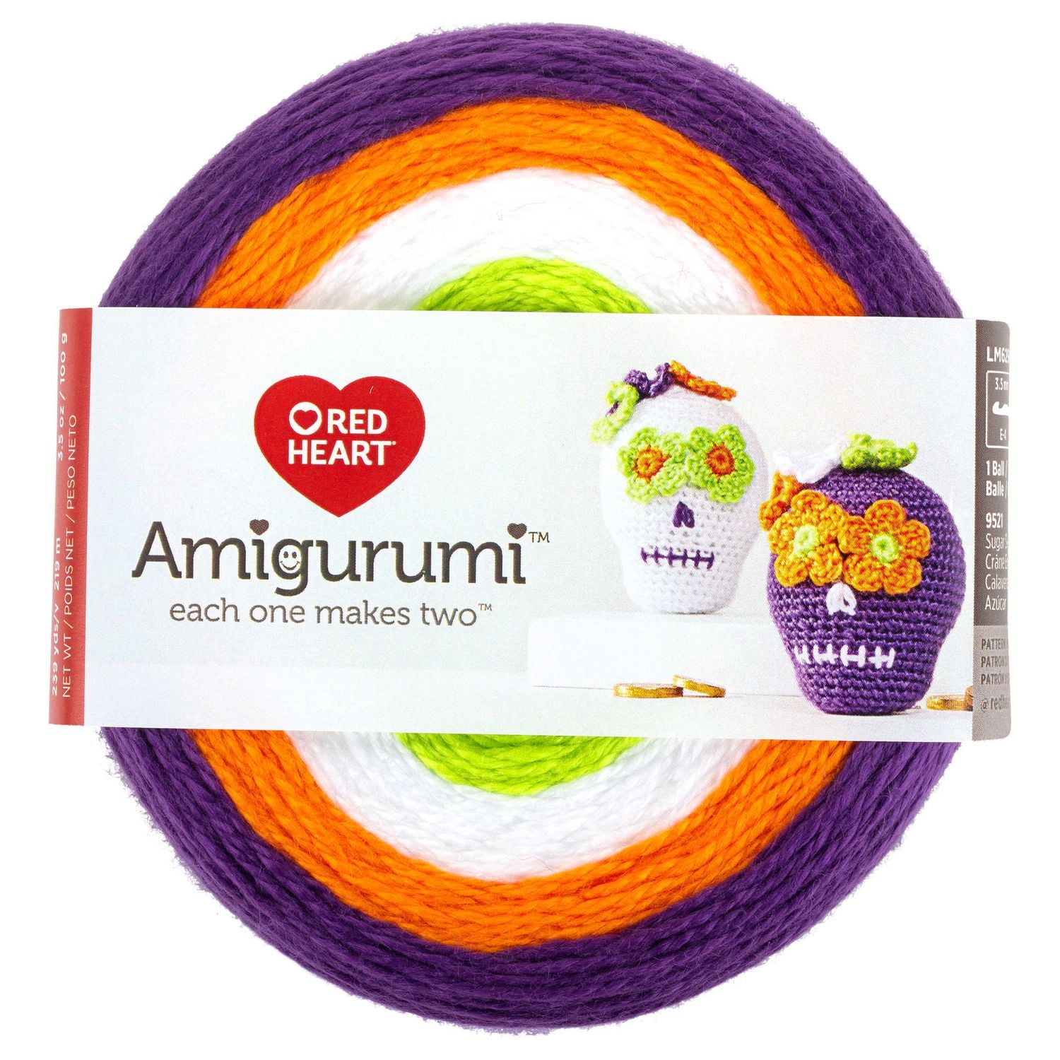 Red Heart® Fil Amigurumi™, Acrylique #1 Super Fin, 3,5oz/100g, 239 Yards
