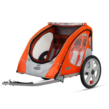 InStep Robin foldable bike trailer, 2 passengers, orange