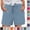 #03 Blue, variant on 2026 Trendy Linen Shorts for Women Drawstring Elastic High Waist Gauze Pants Dressy Summer Bermuda Shorts with Pockets, #03 White, XXL