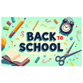 thumbnail image 3 of Back to School Banner Colorful Classroom Background Supplies Decor Photo Prop Classroom Party Graduation Events Decoration Backdrop, 3 of 4