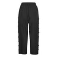 thumbnail image 4 of SIYUDAN Pants For Women Casual Pants For Women Black Adult Pants Loose Pants For Women Summer Wide Leg Pants For Women Womens Capris For Summer, 4 of 4