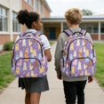thumbnail image 2 of Uorisanigo Cute Dog Purple School Backpack Set for Boys and Girls with Meal Bag Water Bottle Case and Pencil Holder Large Capacity 17 Inch Bookbag for Middle School, 2 of 7