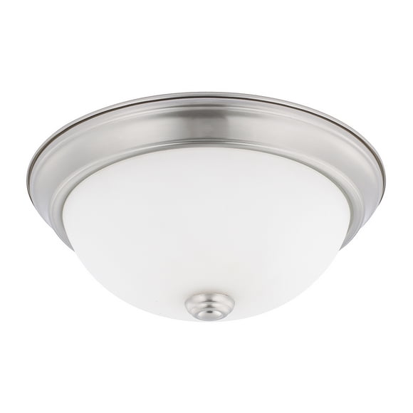 Capital Lighting 214721BN Flush Mount Ceiling Light, 2-Bulb, Brushed Nickel 5" H