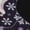 2 Black-2, variant on Elegant ice skates snowflakes A Pattern Adult Middle Tube Socks Breathable Sock Non-Pilling,Contrasting Color Design