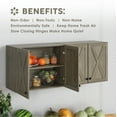 thumbnail image 2 of POLIHOME Farmhouse Kitchen Wall Amount Storage Cabinets with Doors and Shelves, One Set of 2 Pieces, Lt Rustic, 2 of 6