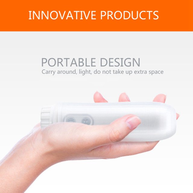 2X Automatic Electric Bidet Sprayer Travel Shower Spray Travel Cleaning Portable-White