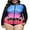 Floral1, variant on Women's Plus Zipper Rash Guard Long Sleeve Color Block Swim Shirt UPF 50+ Swimsuit Tops
