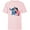 Soft Pink, variant on Disney Lilo and Stitch Funny Kisses - Short Sleeve T-Shirt for Kids - Customized-White