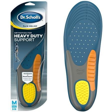 Dr. Scholl’s Pain Relief Orthotics for Heavy Duty Support for Men, 1 Pair, Size (Best Orthotic Inserts For Arch Support)