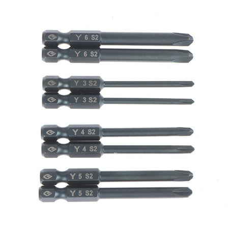 

(3#)Screwdriver Bit Set Tri-wing Electric Drivers Y Tip Head Y3 Y4 Y5 Y6 Drill Bit