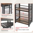 thumbnail image 3 of Juego de Bar para el Hogar, Cocina o Comedor, con Estantes y Portavasos Pinmoco 4R-RST, 3 of 7