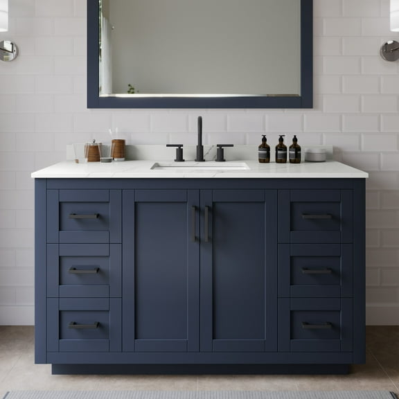 Wyndham Collection Wcf292954s-Qtz-Us3m46 Miranda 54" Free Standing Single Basin Vanity Set