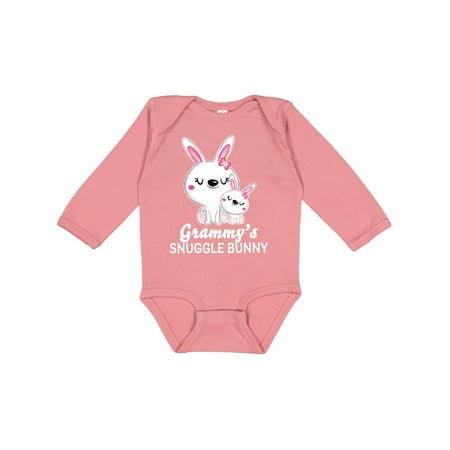

Inktastic Grammys Snuggle Bunny Easter Gift Baby Girl Long Sleeve Bodysuit